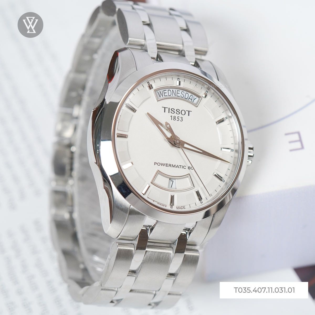 Tissot 39mm Nam T035.407.11.031.01 - Ảnh 4