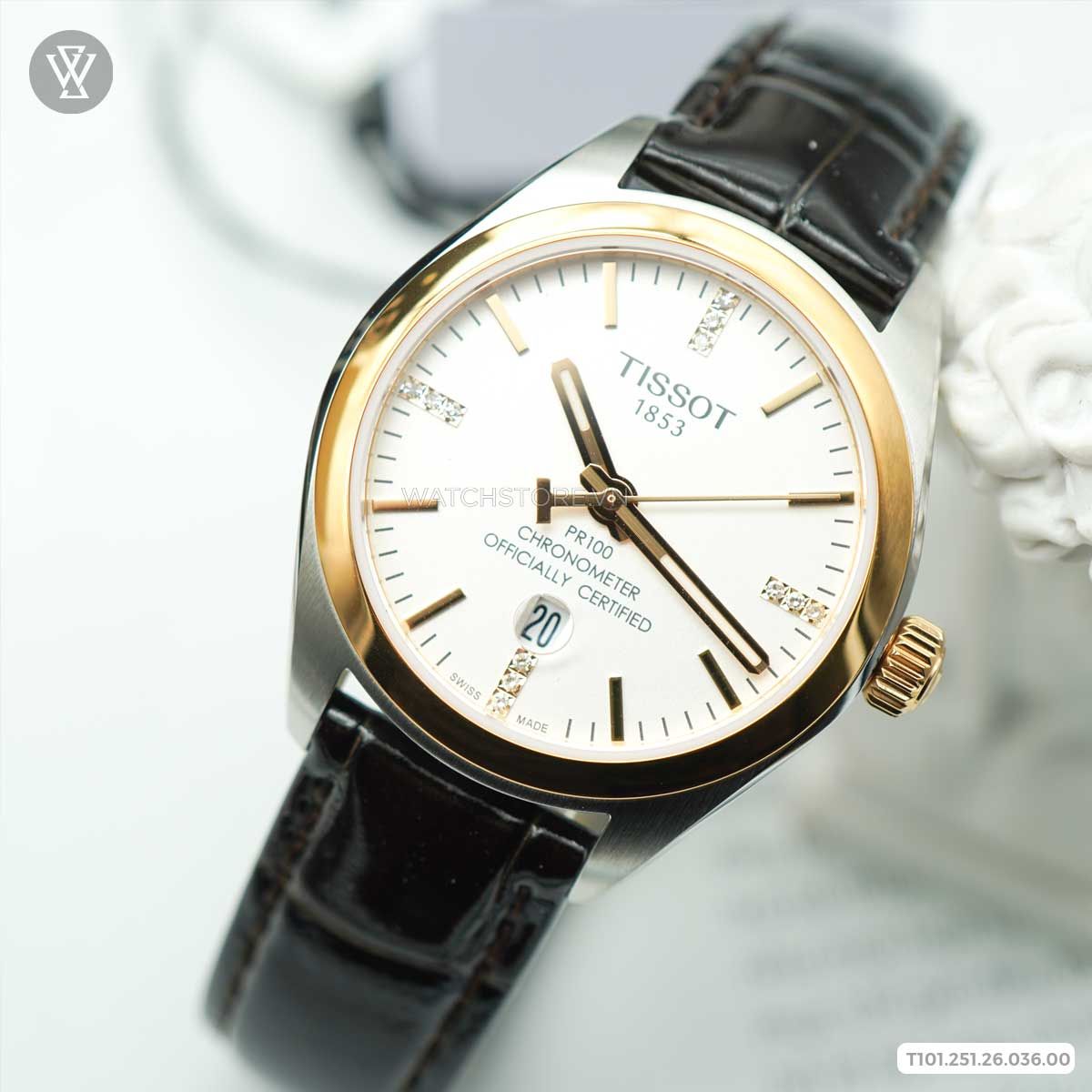 Tissot 33mm Nữ T101.251.26.036.00 - Ảnh 2