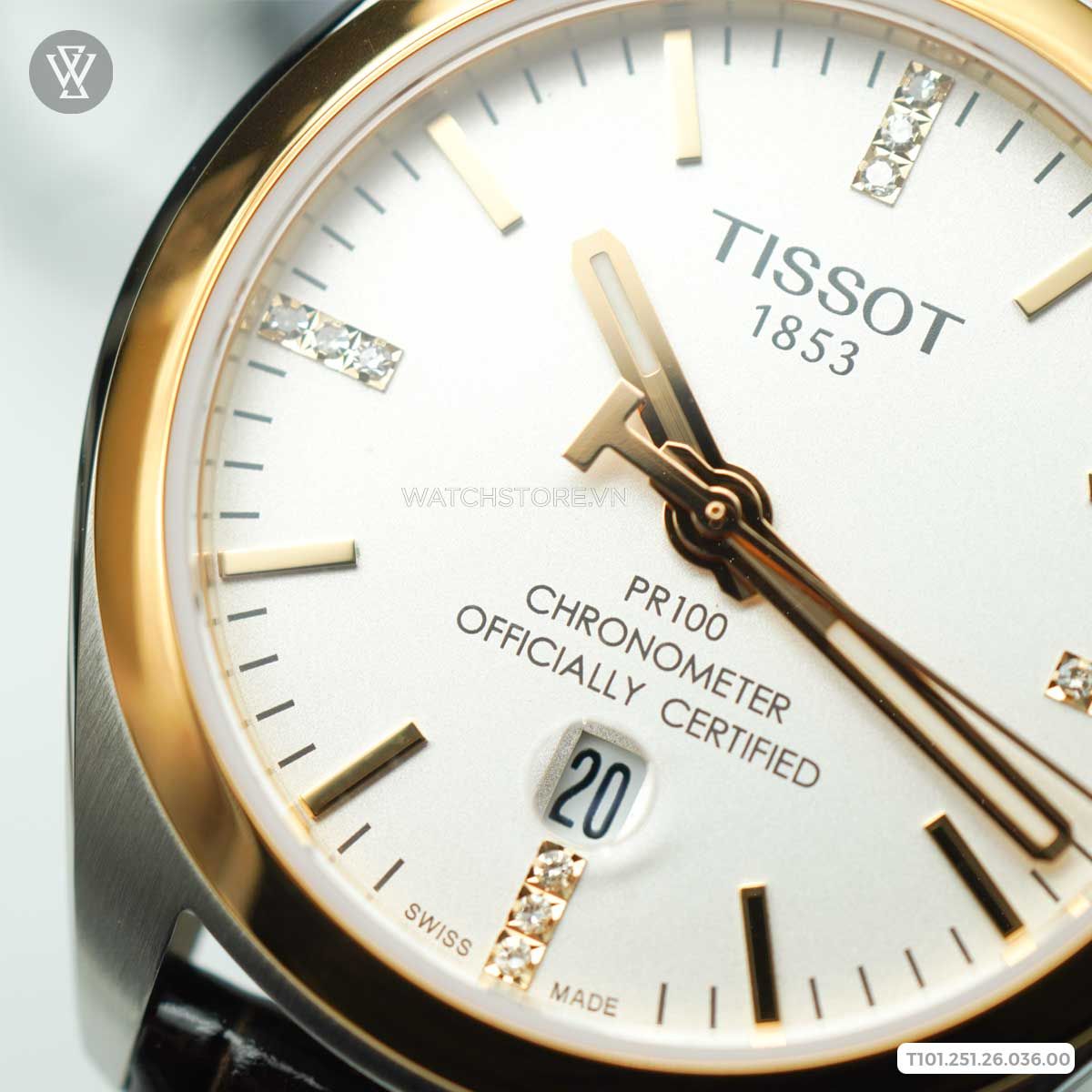 Tissot 33mm Nữ T101.251.26.036.00 - Ảnh 3