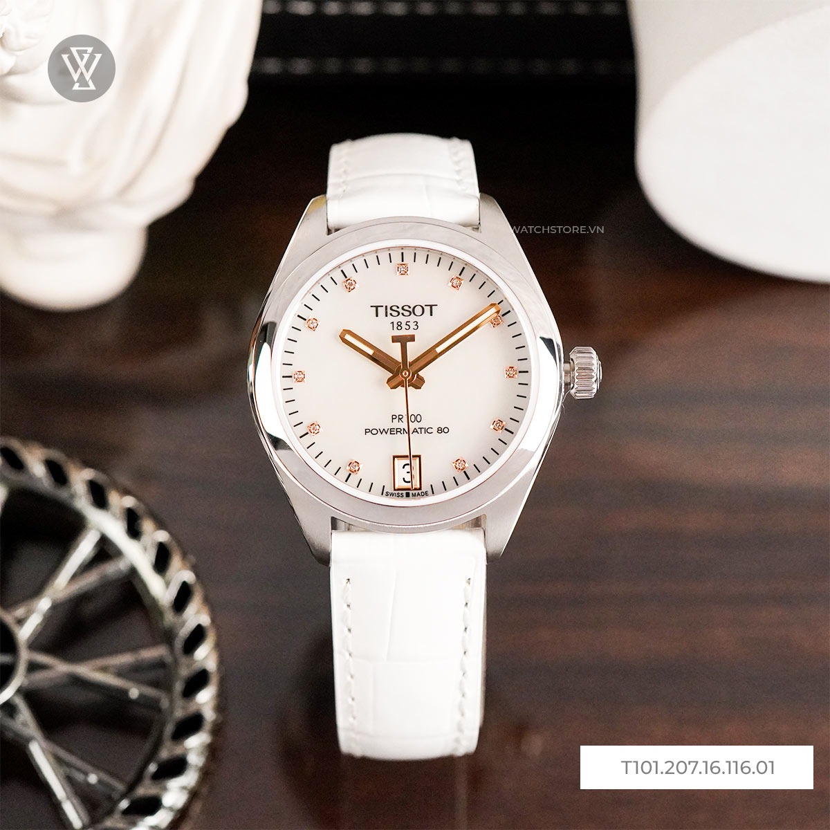 Tissot 33mm Nữ T101.207.16.116.01 - Ảnh 2